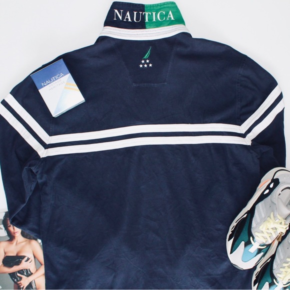 NAUTICA SAILING CLUB Vintage Rugby Polo + Nautica Voyage Heritage Spray - Picture 4 of 6